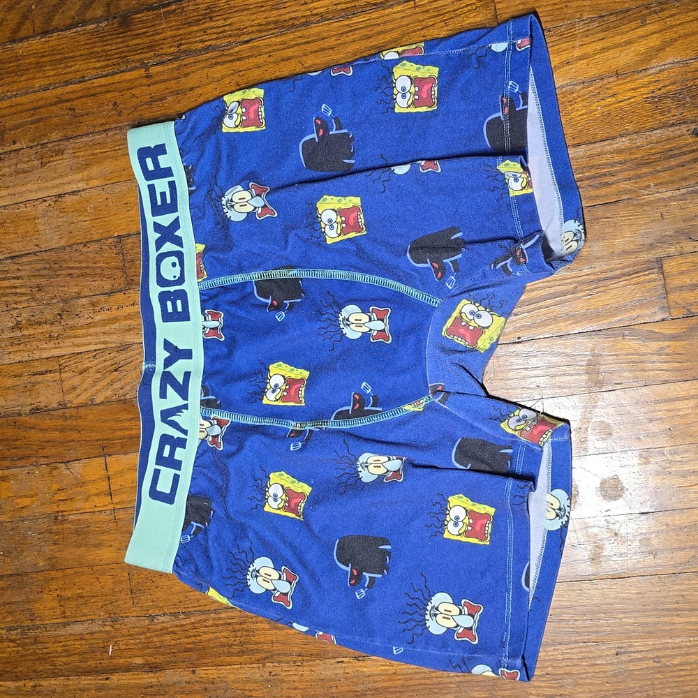 Crazy Boxer Mens Underwear SpongeBob Size Large